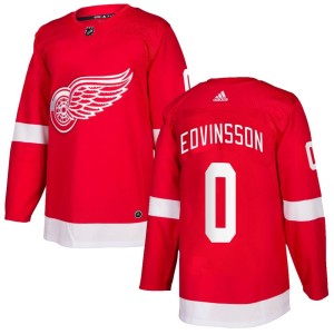 Youth Detroit Red Wings Simon Edvinsson Adidas Authentic Home Jersey - Red