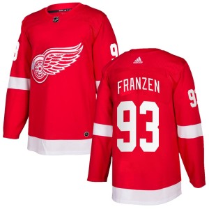 Youth Detroit Red Wings Johan Franzen Adidas Authentic Home Jersey - Red