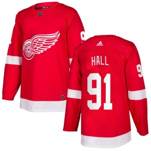 Youth Detroit Red Wings Curtis Hall Adidas Authentic Home Jersey - Red