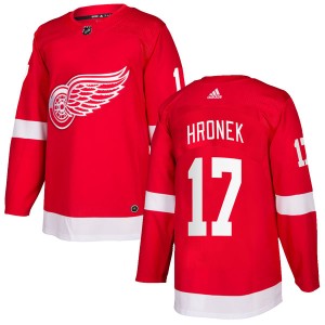 Youth Detroit Red Wings Filip Hronek Adidas Authentic Home Jersey - Red