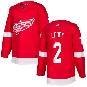 Youth Detroit Red Wings Nick Leddy Adidas Authentic Home Jersey - Red
