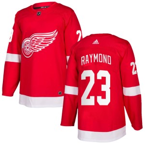 Youth Detroit Red Wings Lucas Raymond Adidas Authentic Home Jersey - Red