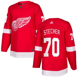 Youth Detroit Red Wings Troy Stecher Adidas Authentic Home Jersey - Red