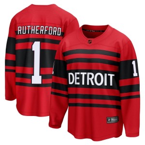 Youth Detroit Red Wings Jim Rutherford Fanatics Branded Breakaway Special Edition 2.0 Jersey - Red