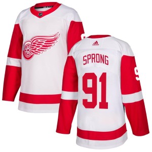 Men's Detroit Red Wings Daniel Sprong Adidas Authentic Jersey - White