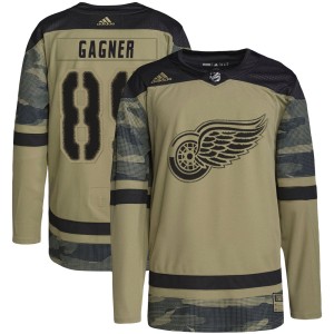 Men's Detroit Red Wings Sam Gagner Adidas Authentic Military Appreciation Practice Jersey - Camo