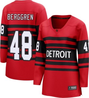 Women's Detroit Red Wings Jonatan Berggren Fanatics Branded Breakaway Special Edition 2.0 Jersey - Red