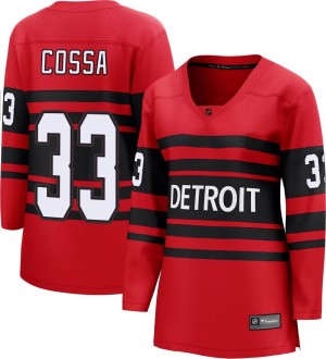 Women's Detroit Red Wings Sebastian Cossa Fanatics Branded Breakaway Special Edition 2.0 Jersey - Red
