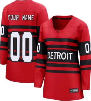 Women's Detroit Red Wings Custom Fanatics Branded Breakaway Special Edition 2.0 Jersey - Red