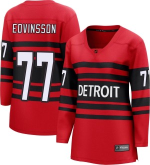 Women's Detroit Red Wings Simon Edvinsson Fanatics Branded Breakaway Special Edition 2.0 Jersey - Red