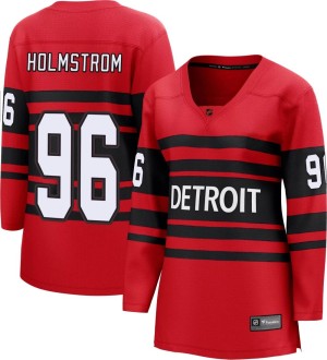 Women's Detroit Red Wings Tomas Holmstrom Fanatics Branded Breakaway Special Edition 2.0 Jersey - Red