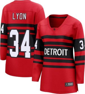 Women's Detroit Red Wings Alex Lyon Fanatics Branded Breakaway Special Edition 2.0 Jersey - Red