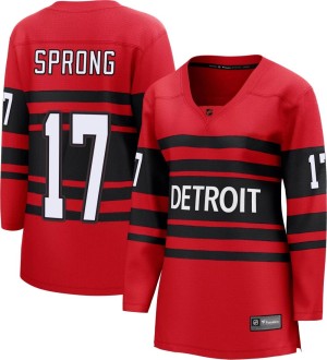 Women's Detroit Red Wings Daniel Sprong Fanatics Branded Breakaway Special Edition 2.0 Jersey - Red