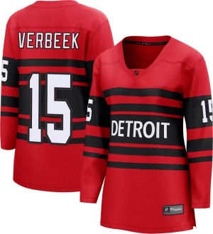 Women's Detroit Red Wings Pat Verbeek Fanatics Branded Breakaway Special Edition 2.0 Jersey - Red