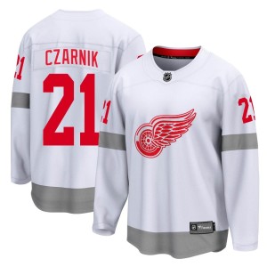 Youth Detroit Red Wings Austin Czarnik Fanatics Branded Breakaway 2020/21 Special Edition Jersey - White