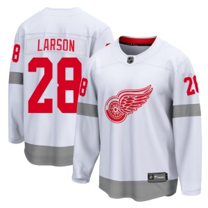Youth Detroit Red Wings Reed Larson Fanatics Branded Breakaway 2020/21 Special Edition Jersey - White