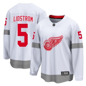 Youth Detroit Red Wings Nicklas Lidstrom Fanatics Branded Breakaway 2020/21 Special Edition Jersey - White