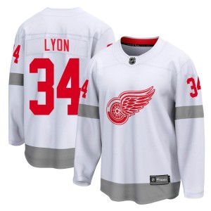 Youth Detroit Red Wings Alex Lyon Fanatics Branded Breakaway 2020/21 Special Edition Jersey - White