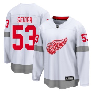 Youth Detroit Red Wings Moritz Seider Fanatics Branded Breakaway 2020/21 Special Edition Jersey - White