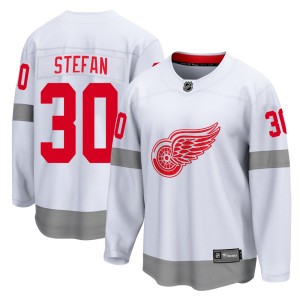 Youth Detroit Red Wings Greg Stefan Fanatics Branded Breakaway 2020/21 Special Edition Jersey - White