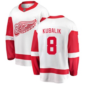 Youth Detroit Red Wings Dominik Kubalik Fanatics Branded Breakaway Away Jersey - White