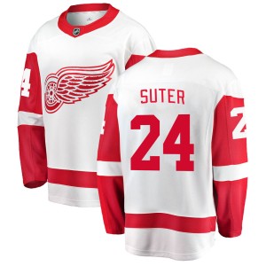 Youth Detroit Red Wings Pius Suter Fanatics Branded Breakaway Away Jersey - White