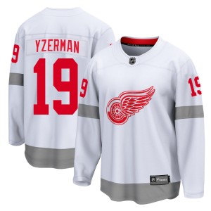 Men's Detroit Red Wings Steve Yzerman Fanatics Branded Breakaway 2020/21 Special Edition Jersey - White