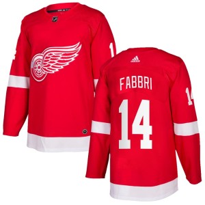 Men's Detroit Red Wings Robby Fabbri Adidas Authentic Home Jersey - Red