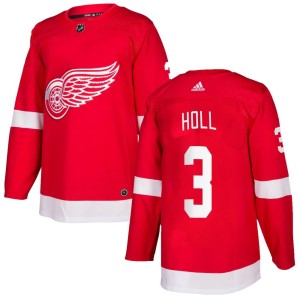Men's Detroit Red Wings Justin Holl Adidas Authentic Home Jersey - Red