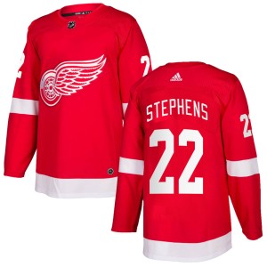 Men's Detroit Red Wings Mitchell Stephens Adidas Authentic Home Jersey - Red