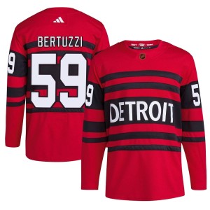 Men's Detroit Red Wings Tyler Bertuzzi Adidas Authentic Reverse Retro 2.0 Jersey - Red