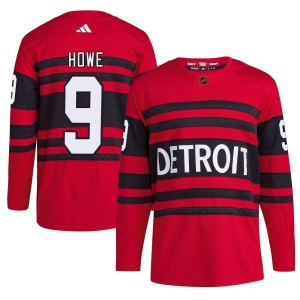 Men's Detroit Red Wings Gordie Howe Adidas Authentic Reverse Retro 2.0 Jersey - Red