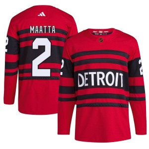 Men's Detroit Red Wings Olli Maatta Adidas Authentic Reverse Retro 2.0 Jersey - Red