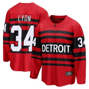 Men's Detroit Red Wings Alex Lyon Fanatics Branded Breakaway Special Edition 2.0 Jersey - Red