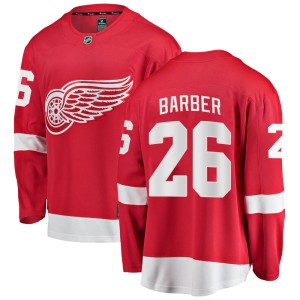 Youth Detroit Red Wings Riley Barber Fanatics Branded Breakaway Home Jersey - Red