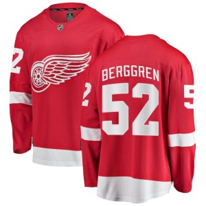 Youth Detroit Red Wings Jonatan Berggren Fanatics Branded Breakaway Home Jersey - Red