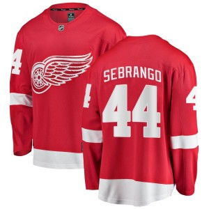 Youth Detroit Red Wings Donovan Sebrango Fanatics Branded Breakaway Home Jersey - Red