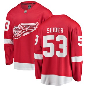 Youth Detroit Red Wings Moritz Seider Fanatics Branded Breakaway Home Jersey - Red