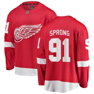 Youth Detroit Red Wings Daniel Sprong Fanatics Branded Breakaway Home Jersey - Red