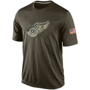 Men's Detroit Red Wings Nike Salute To Service KO Performance Dri-FIT T-Shirt - Olive