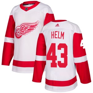 Men's Detroit Red Wings Darren Helm Adidas Authentic Jersey - White