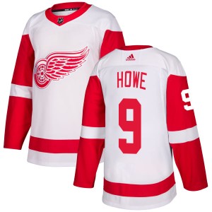 Men's Detroit Red Wings Gordie Howe Adidas Authentic Jersey - White