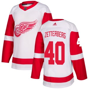 Men's Detroit Red Wings Henrik Zetterberg Adidas Authentic Jersey - White
