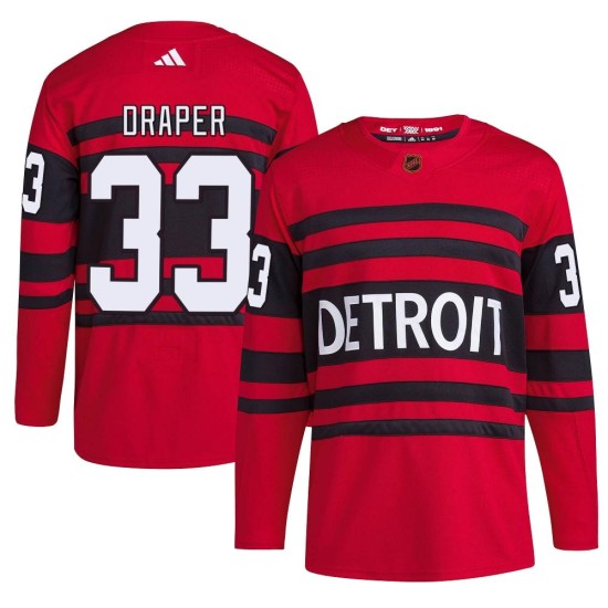 Youth Detroit Red Wings Kris Draper Adidas Authentic Reverse Retro 2.0 Jersey - Red