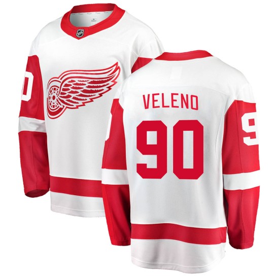 Men's Detroit Red Wings Joe Veleno Fanatics Branded Breakaway Away Jersey - White