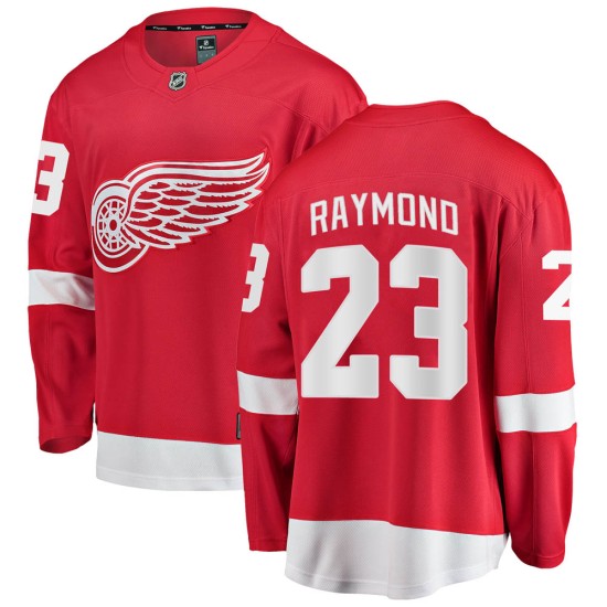 Men's Detroit Red Wings Lucas Raymond Fanatics Branded Breakaway Home Jersey - Red