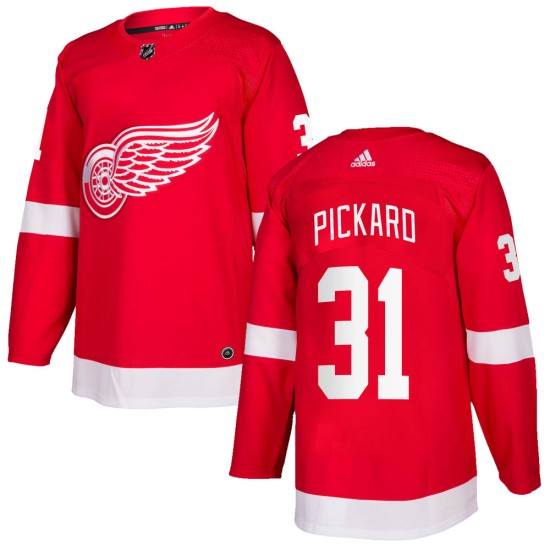 Youth Detroit Red Wings Calvin Pickard Adidas Authentic Home Jersey - Red