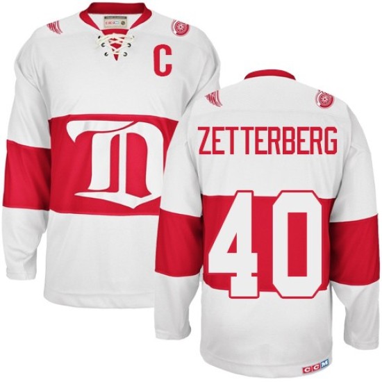 Men's Detroit Red Wings Henrik Zetterberg CCM Authentic Winter