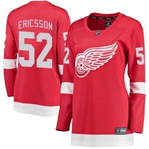 Women's Detroit Red Wings Jonathan Ericsson Fanatics Branded Breakaway Home Jersey - Red