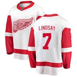 Youth Detroit Red Wings Ted Lindsay Fanatics Branded Breakaway Away Jersey - White